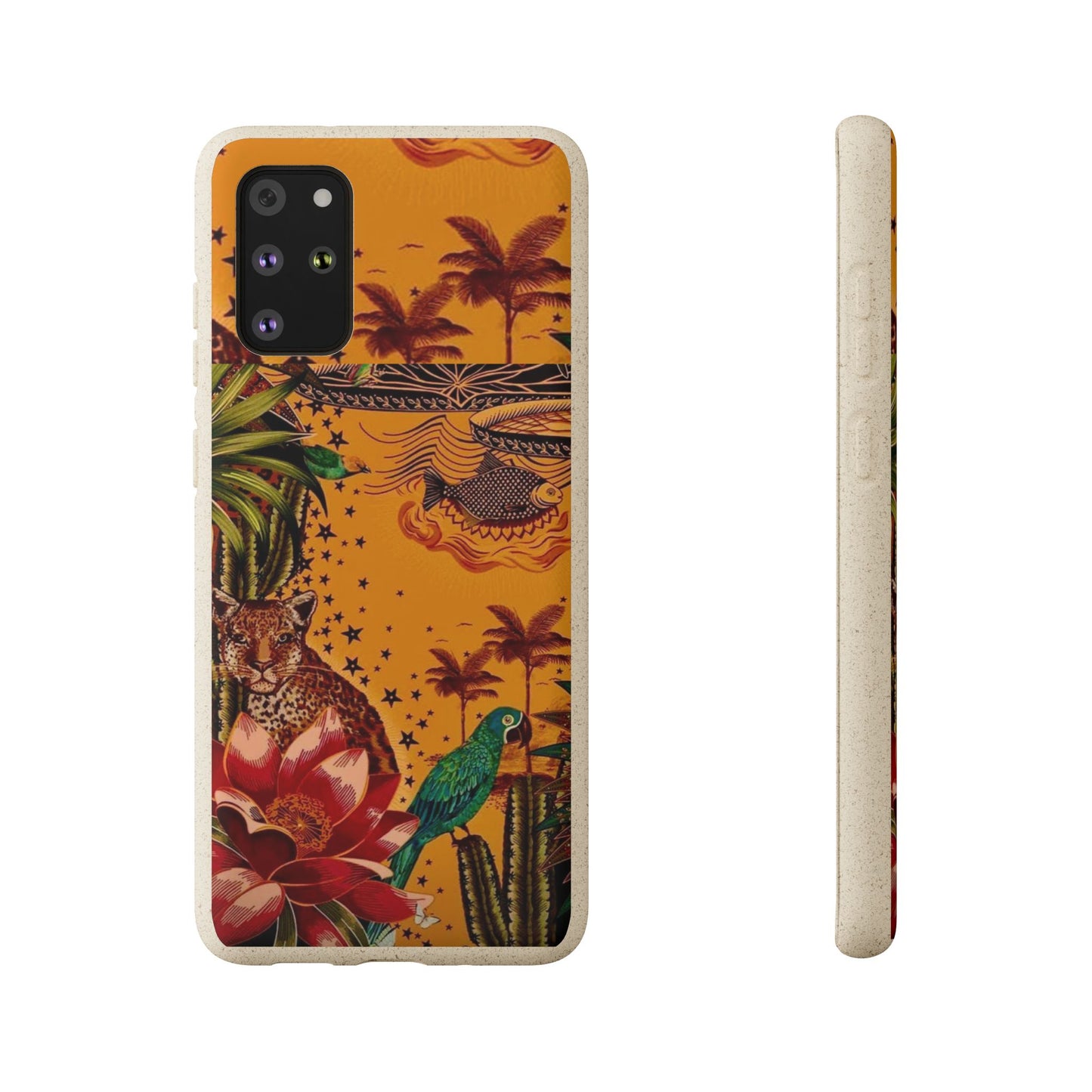 🌿 Fundas Biodegradables – Pintura de la Amazonía | Funda Ecológica para iPhone y Samsung