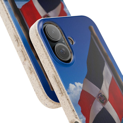 Funda Biodegradable | Bandera de RD en la Playa 🇩🇴 | iPhone y Samsung
