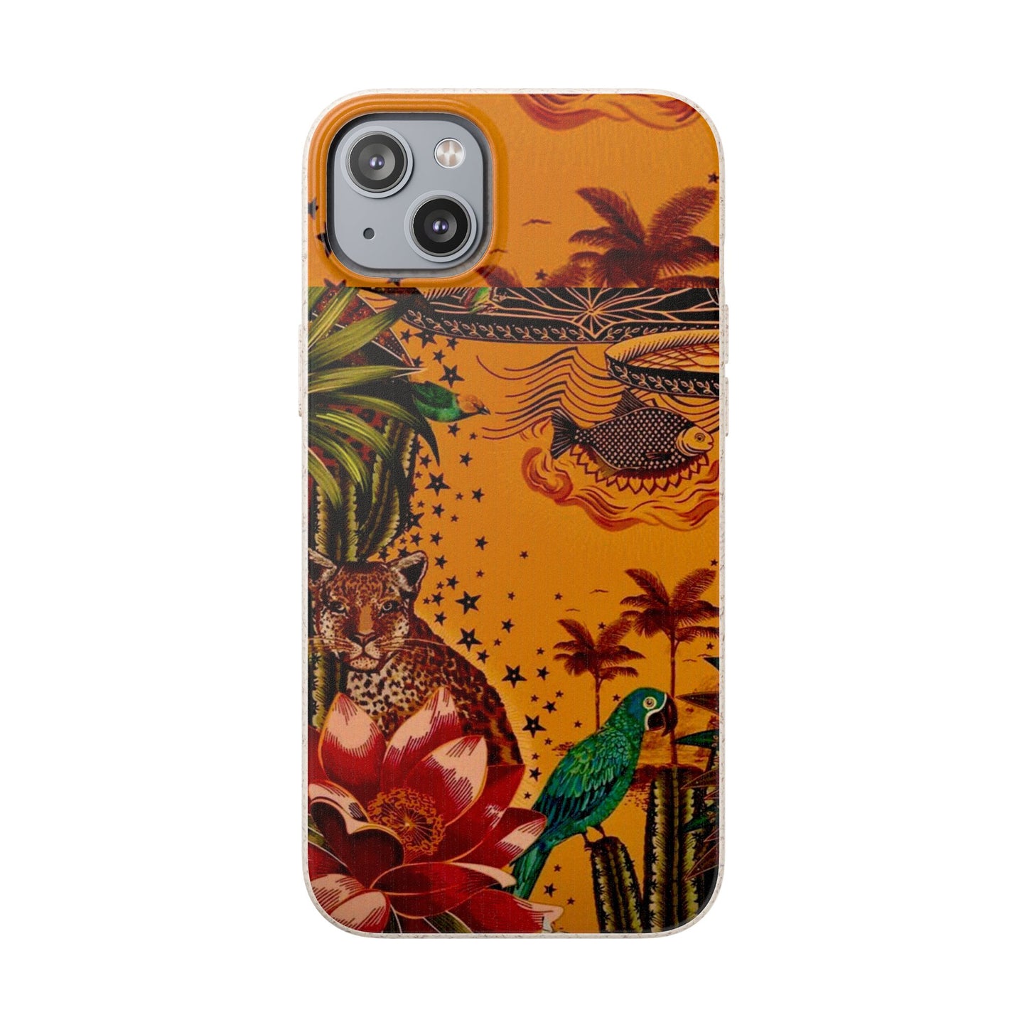 🌿 Fundas Biodegradables – Pintura de la Amazonía | Funda Ecológica para iPhone y Samsung