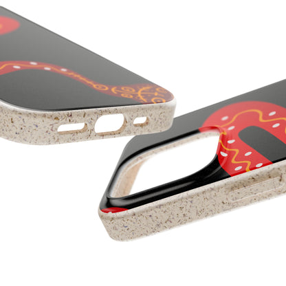 Funda de móvil biodegradable - Wiyu - "La serpiente emplumada" – Serie Amazonía