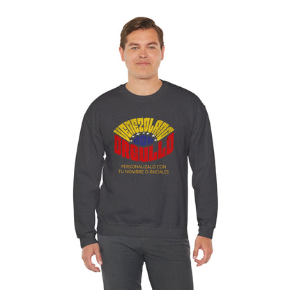 Sudadera Venezolano con Orgullo – Personalizable con tu Nombre o Iniciales