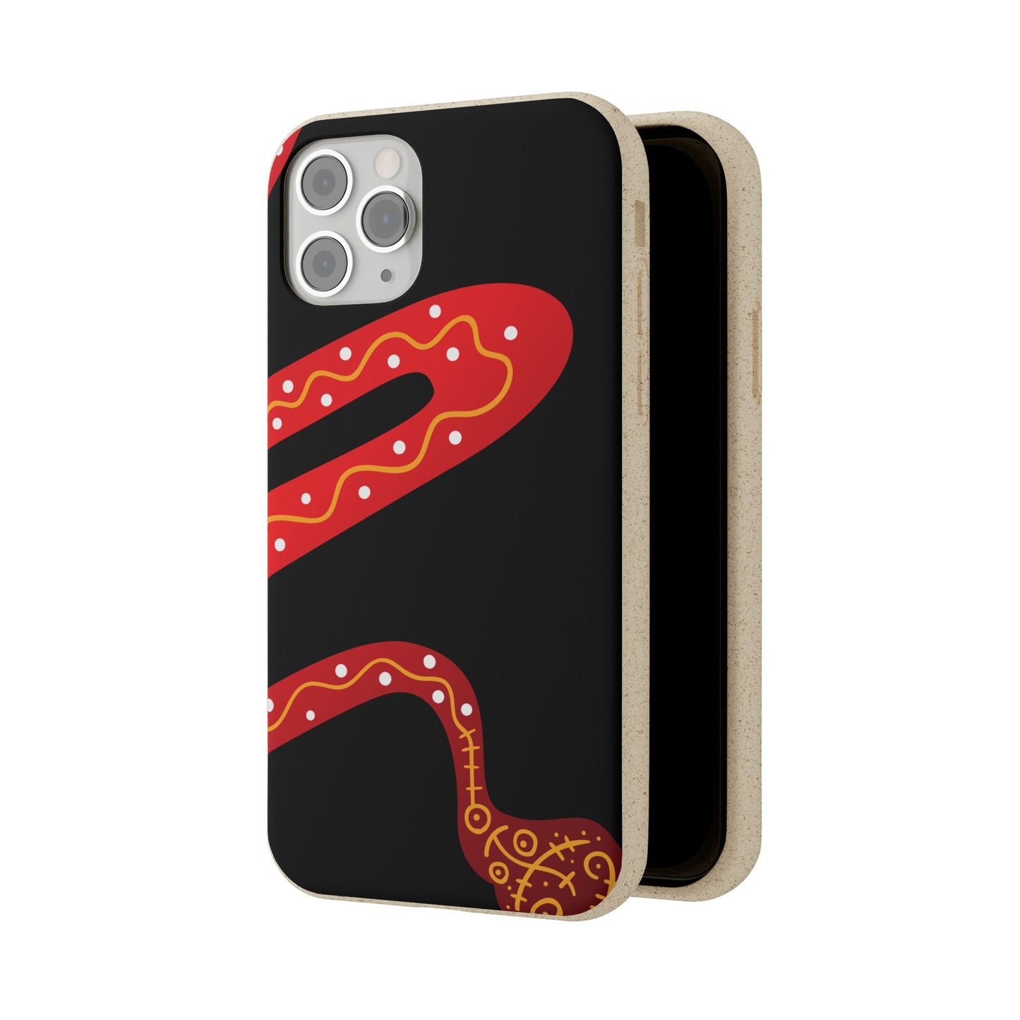 Funda de móvil biodegradable - Wiyu - "La serpiente emplumada" – Serie Amazonía