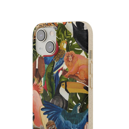 Funda Biodegradable | Pintura Aves de la Amazonía | iPhone y Samsung