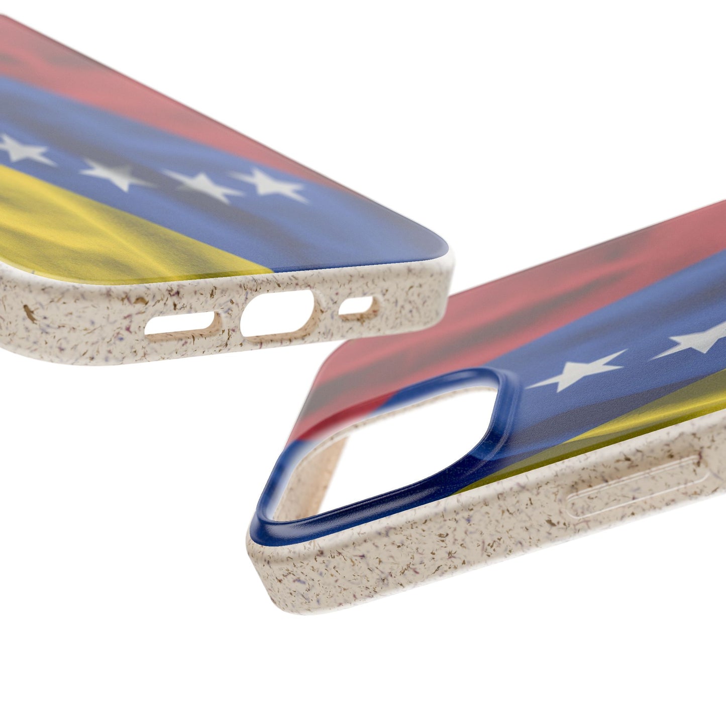 Forro para Celular Bandera de Venezuela | 7 Estrellas | Biodegradable | Personalízalo con tus iniciales o nombre