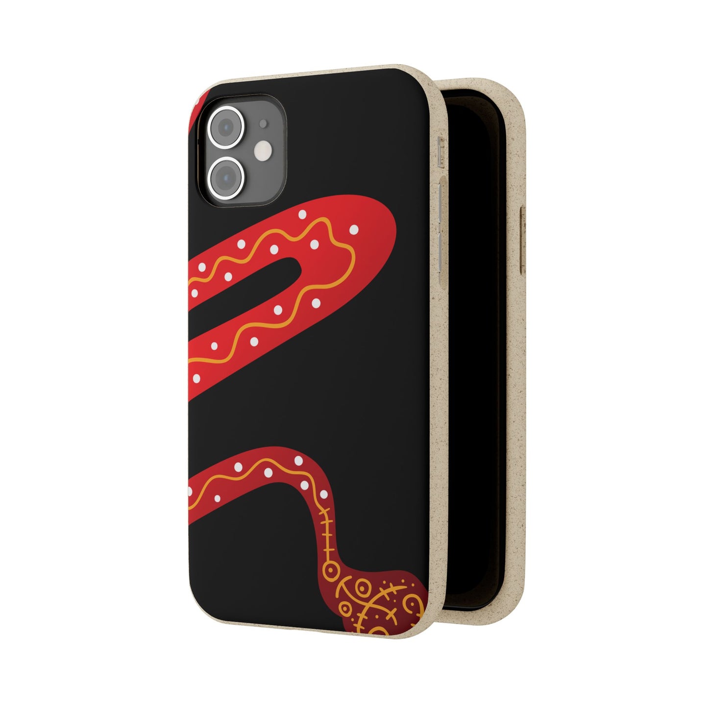 Funda de móvil biodegradable - Wiyu - "La serpiente emplumada" – Serie Amazonía