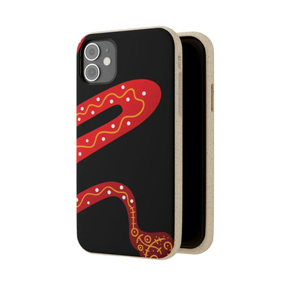 Funda de móvil biodegradable - Wiyu - "La serpiente emplumada" – Serie Amazonía