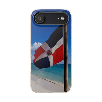 Funda Biodegradable | Bandera de RD en la Playa 🇩🇴 | iPhone y Samsung