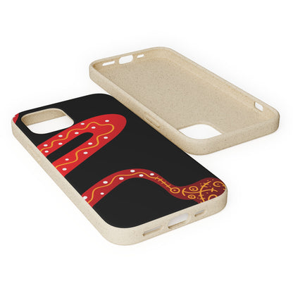 Funda de móvil biodegradable - Wiyu - "La serpiente emplumada" – Serie Amazonía