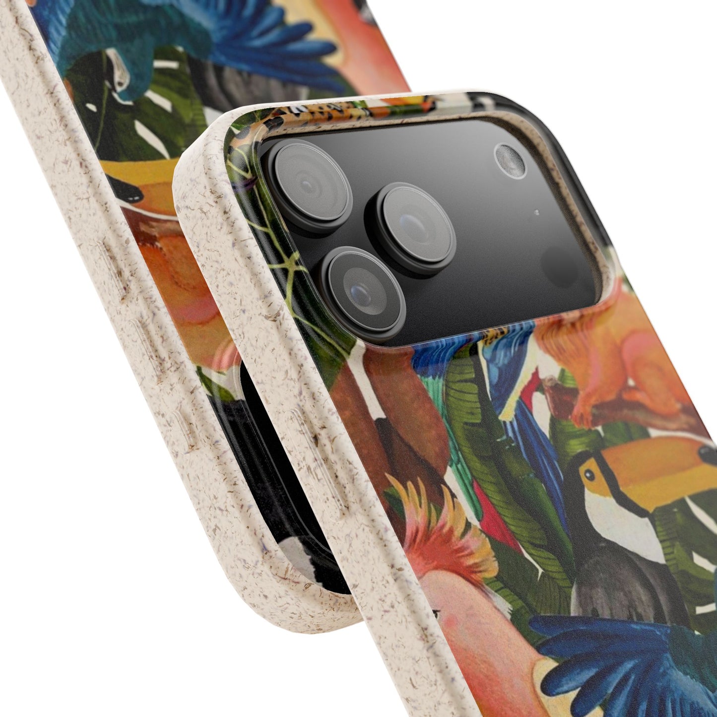 Funda Biodegradable | Pintura Aves de la Amazonía | iPhone y Samsung