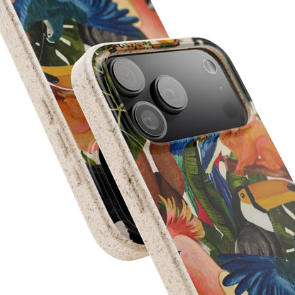 Funda Biodegradable | Pintura Aves de la Amazonía | iPhone y Samsung