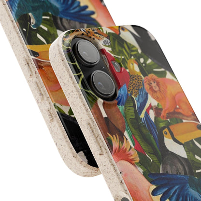 Funda Biodegradable | Pintura Aves de la Amazonía | iPhone y Samsung