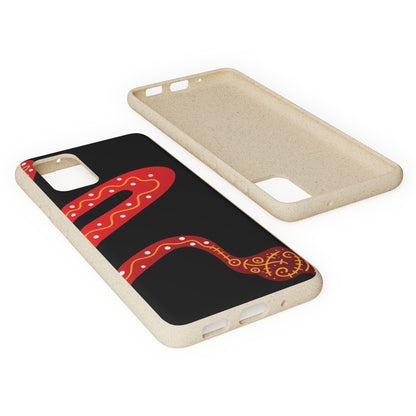Funda de móvil biodegradable - Wiyu - "La serpiente emplumada" – Serie Amazonía