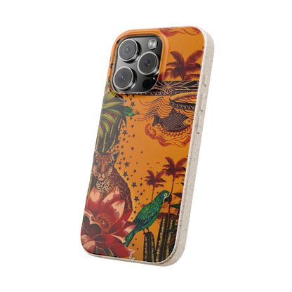 🌿 Fundas Biodegradables – Pintura de la Amazonía | Funda Ecológica para iPhone y Samsung