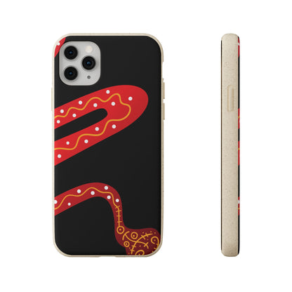 Funda de móvil biodegradable - Wiyu - "La serpiente emplumada" – Serie Amazonía