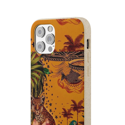 🌿 Fundas Biodegradables – Pintura de la Amazonía | Funda Ecológica para iPhone y Samsung
