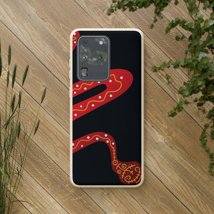 Funda de móvil biodegradable - Wiyu - "La serpiente emplumada" – Serie Amazonía