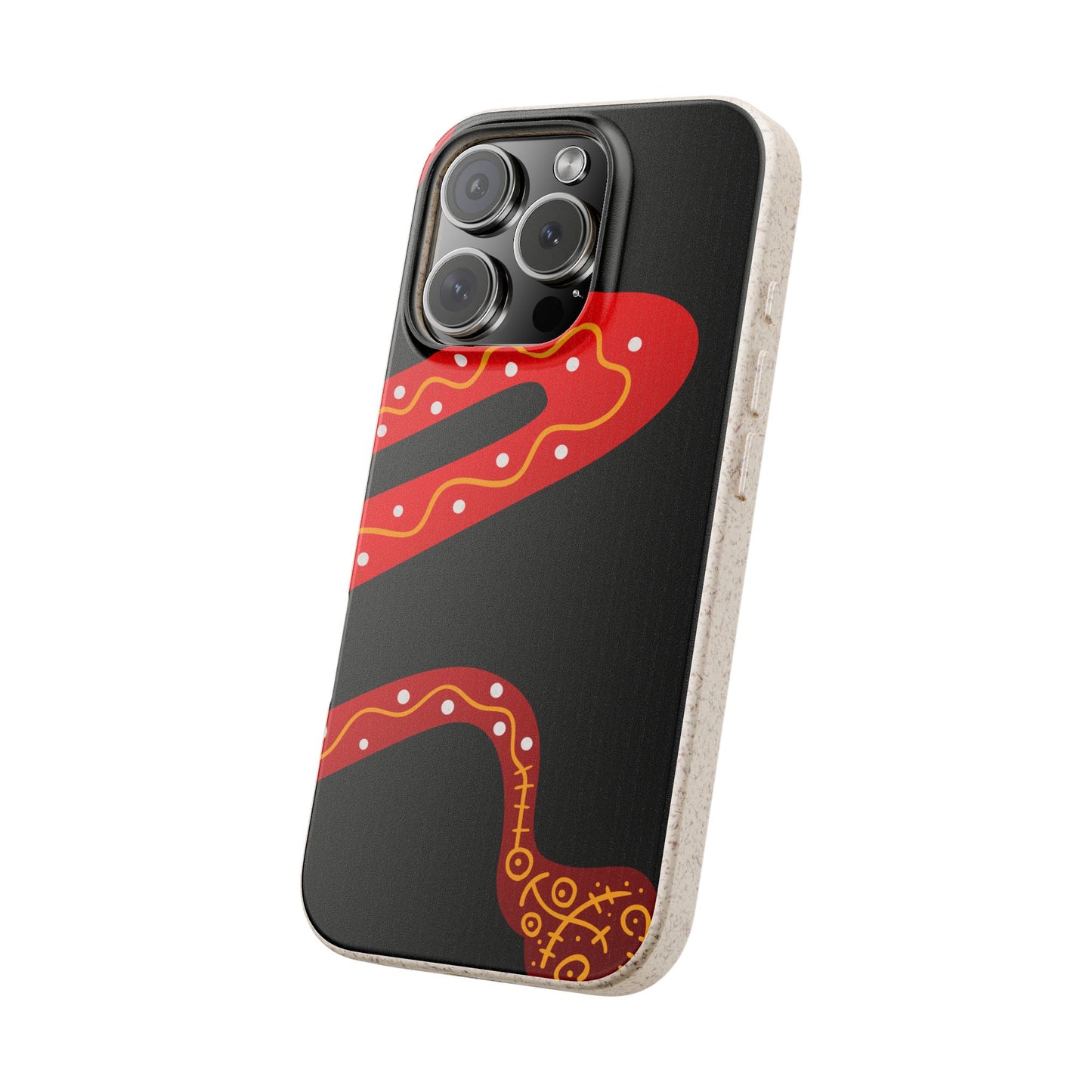 Funda de móvil biodegradable - Wiyu - "La serpiente emplumada" – Serie Amazonía