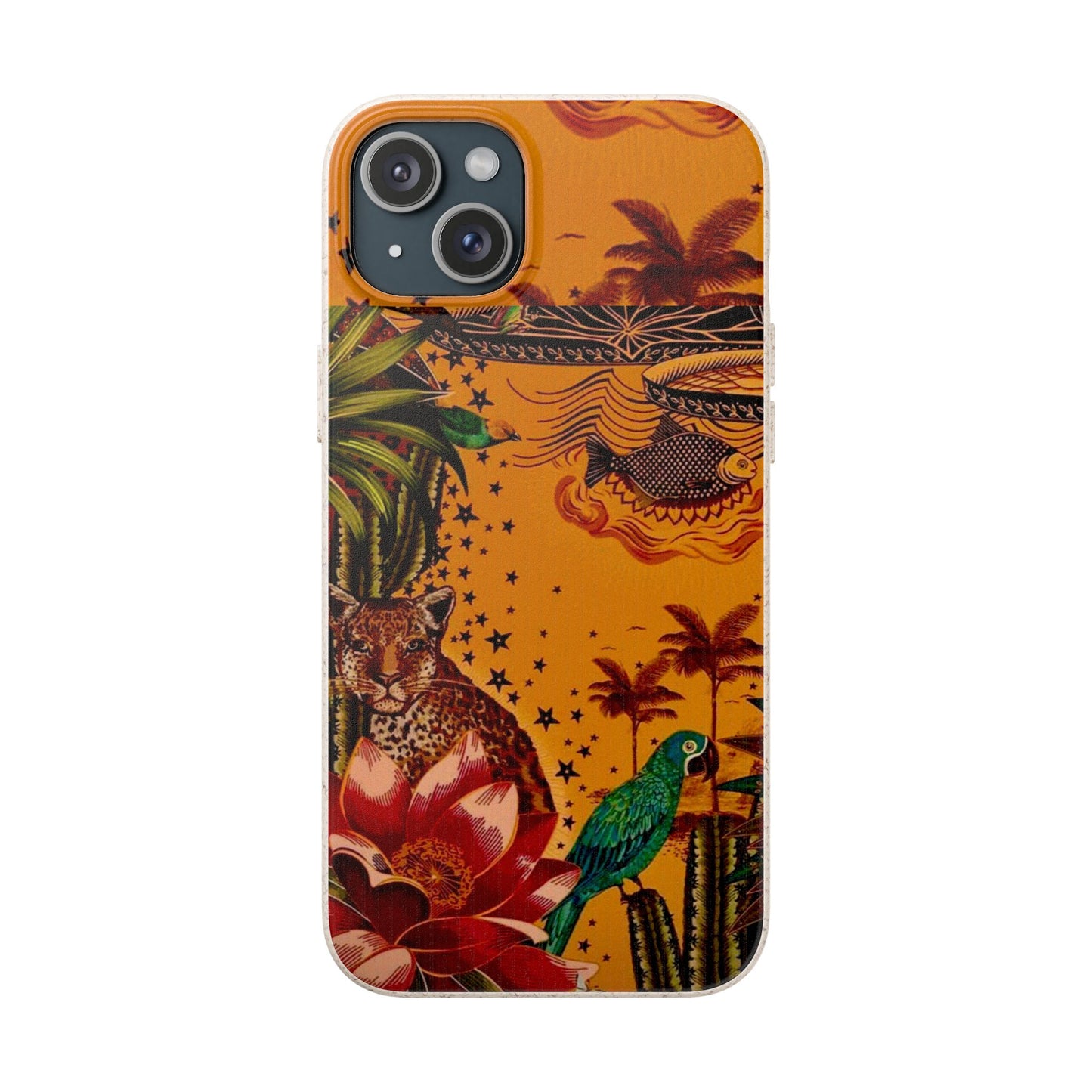 🌿 Fundas Biodegradables – Pintura de la Amazonía | Funda Ecológica para iPhone y Samsung