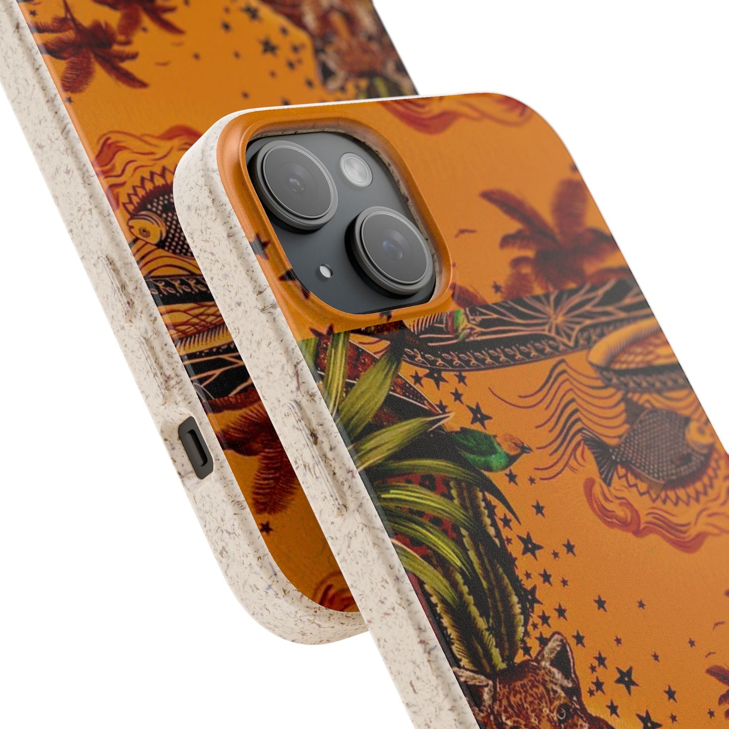 🌿 Fundas Biodegradables – Pintura de la Amazonía | Funda Ecológica para iPhone y Samsung