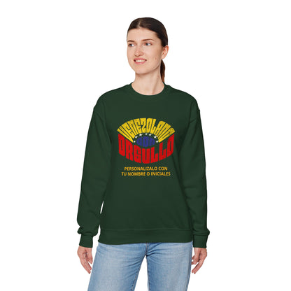 Sudadera Venezolano con Orgullo – Personalizable con tu Nombre o Iniciales