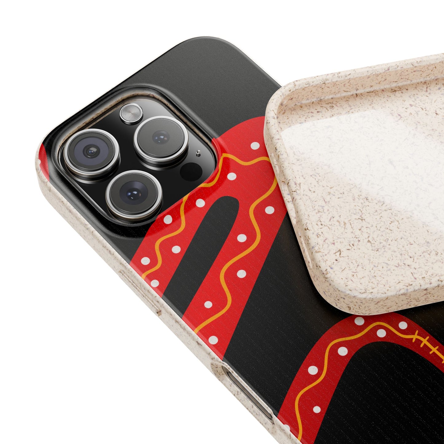 Funda de móvil biodegradable - Wiyu - "La serpiente emplumada" – Serie Amazonía