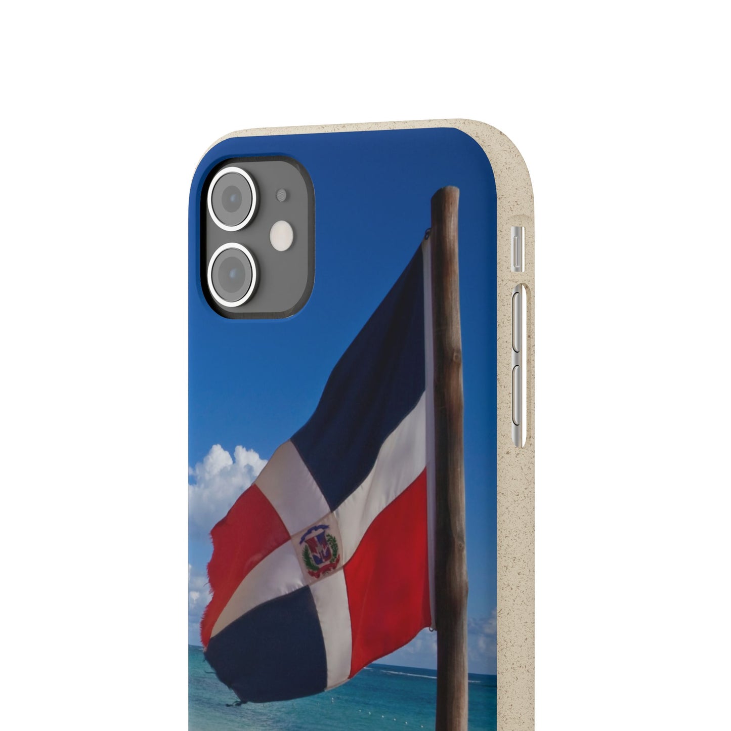 Funda Biodegradable | Bandera de RD en la Playa 🇩🇴 | iPhone y Samsung