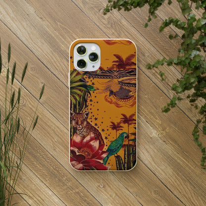 🌿 Fundas Biodegradables – Pintura de la Amazonía | Funda Ecológica para iPhone y Samsung