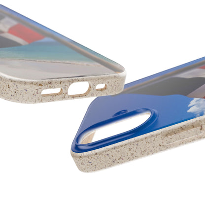 Funda Biodegradable | Bandera de RD en la Playa 🇩🇴 | iPhone y Samsung