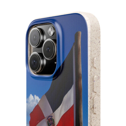 Funda Biodegradable | Bandera de RD en la Playa 🇩🇴 | iPhone y Samsung