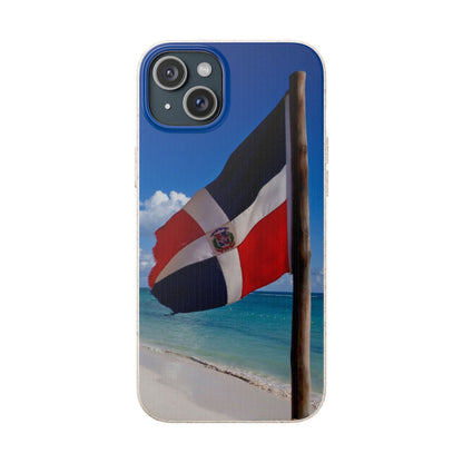 Funda Biodegradable | Bandera de RD en la Playa 🇩🇴 | iPhone y Samsung