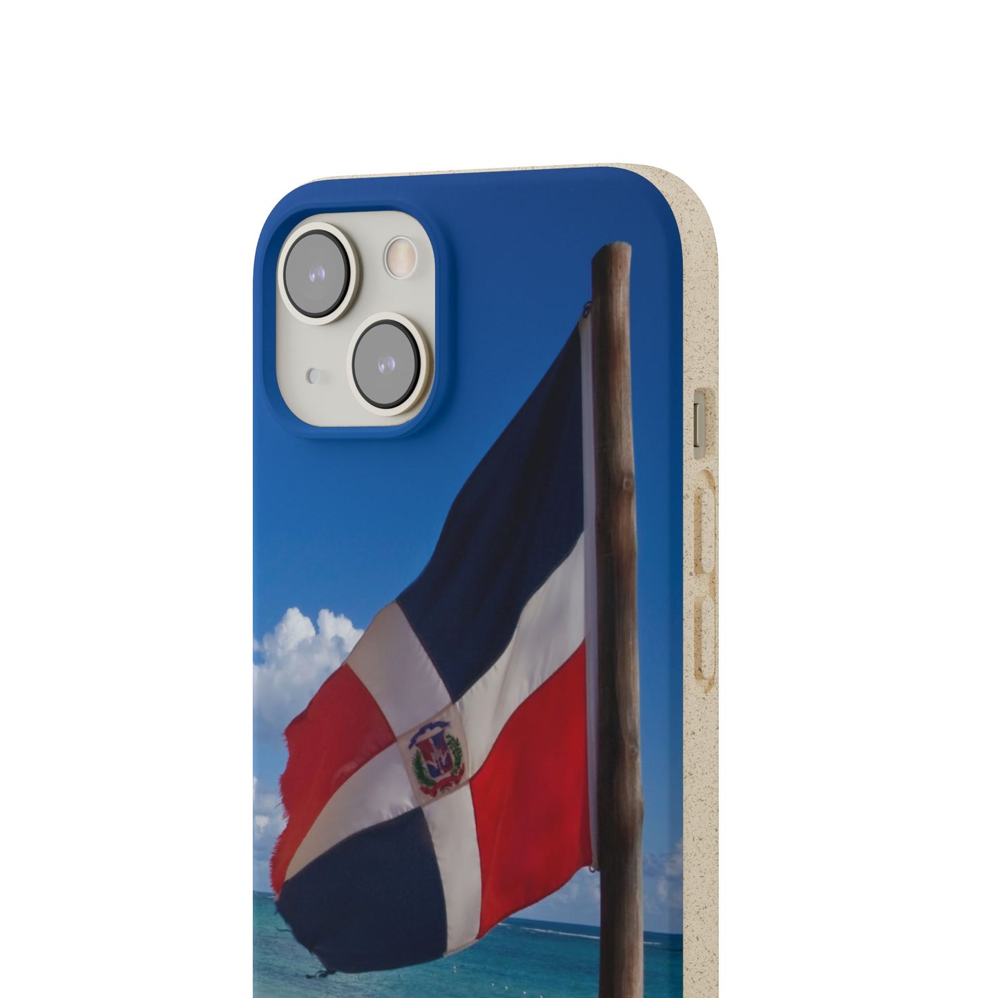 Funda Biodegradable | Bandera de RD en la Playa 🇩🇴 | iPhone y Samsung