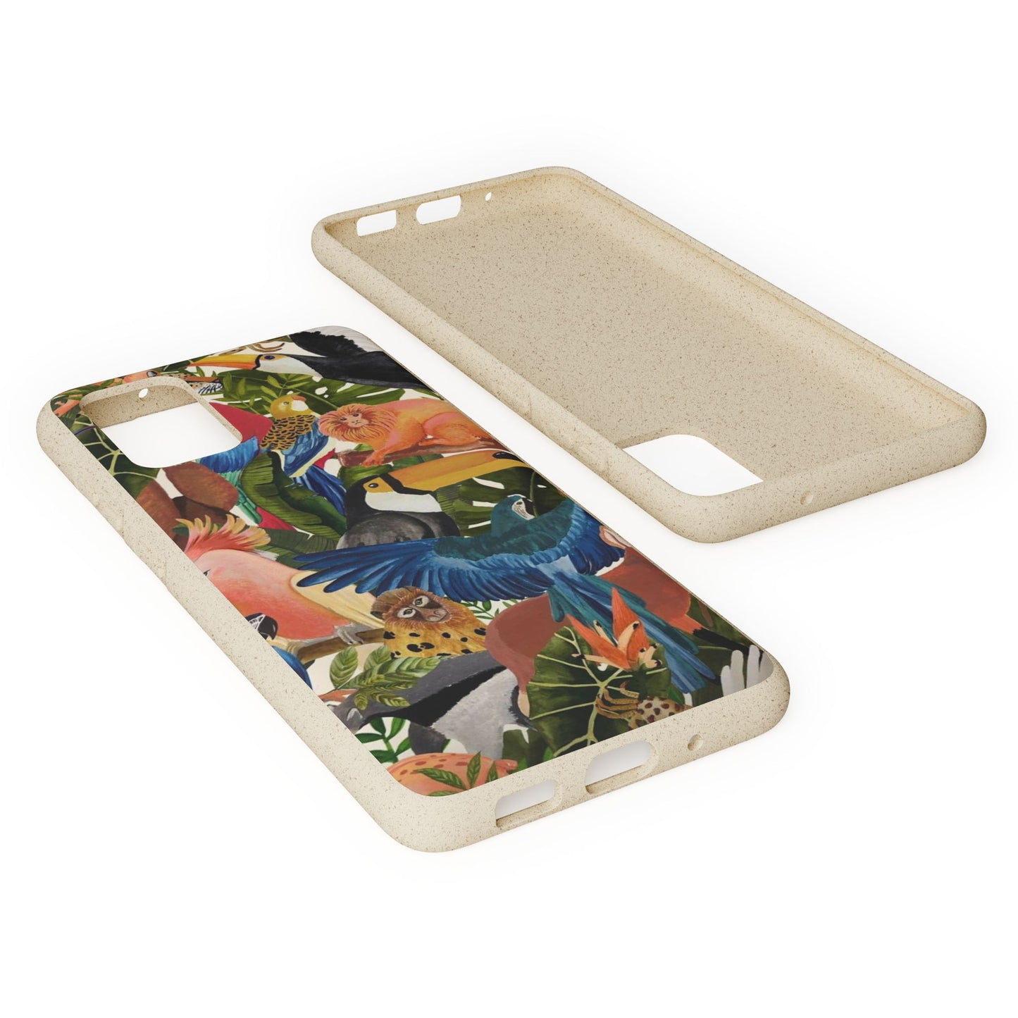 Funda Biodegradable | Pintura Aves de la Amazonía | iPhone y Samsung
