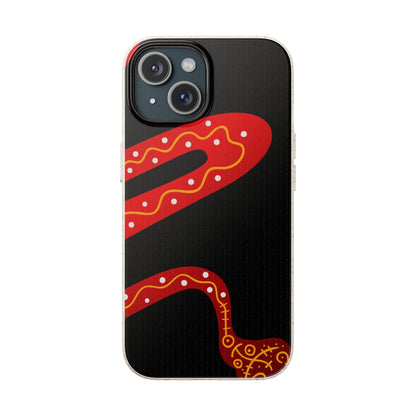 Funda de móvil biodegradable - Wiyu - "La serpiente emplumada" – Serie Amazonía