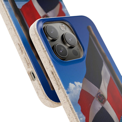 Funda Biodegradable | Bandera de RD en la Playa 🇩🇴 | iPhone y Samsung