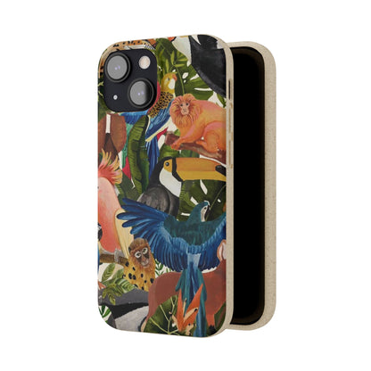 Funda Biodegradable | Pintura Aves de la Amazonía | iPhone y Samsung