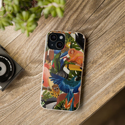 Funda Biodegradable | Pintura Aves de la Amazonía | iPhone y Samsung