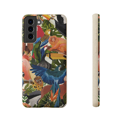 Funda Biodegradable | Pintura Aves de la Amazonía | iPhone y Samsung