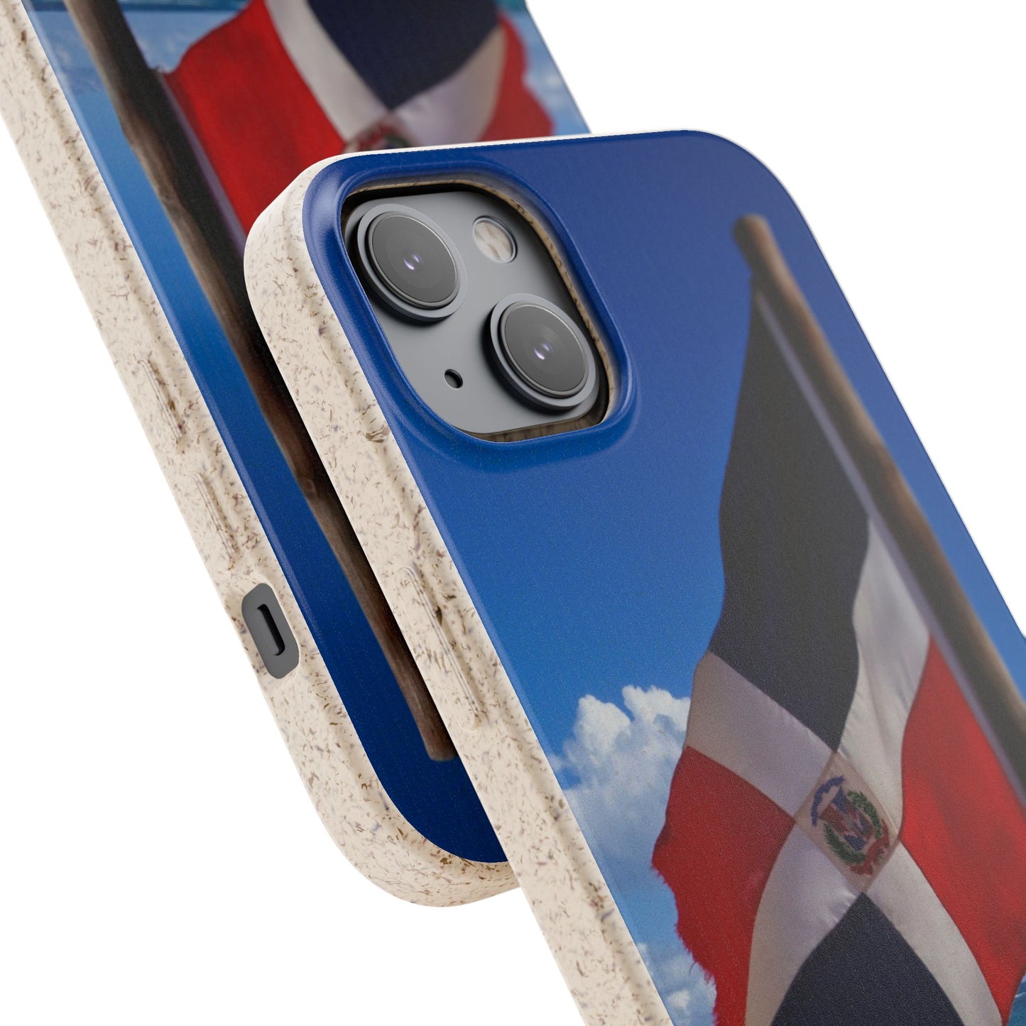 Funda Biodegradable | Bandera de RD en la Playa 🇩🇴 | iPhone y Samsung