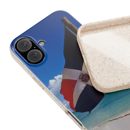 Funda Biodegradable | Bandera de RD en la Playa 🇩🇴 | iPhone y Samsung