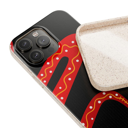 Funda de móvil biodegradable - Wiyu - "La serpiente emplumada" – Serie Amazonía