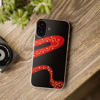 Funda de móvil biodegradable - Wiyu - "La serpiente emplumada" – Serie Amazonía
