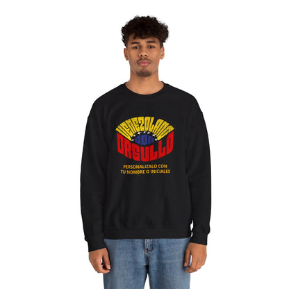 Sudadera Venezolano con Orgullo – Personalizable con tu Nombre o Iniciales
