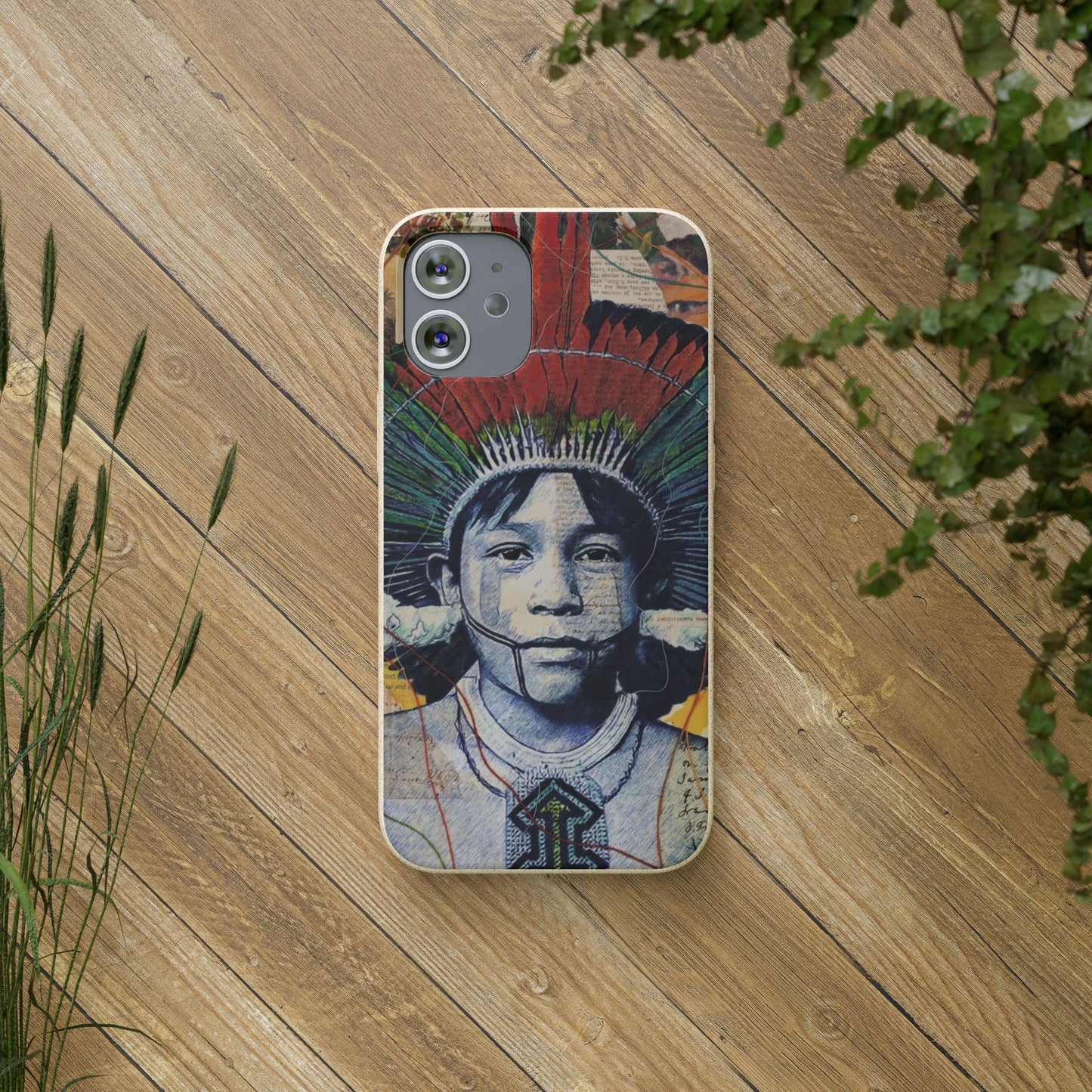 Fundas Biodegradables – collage de la Amazonía | Funda Ecológica para iPhone y Samsung