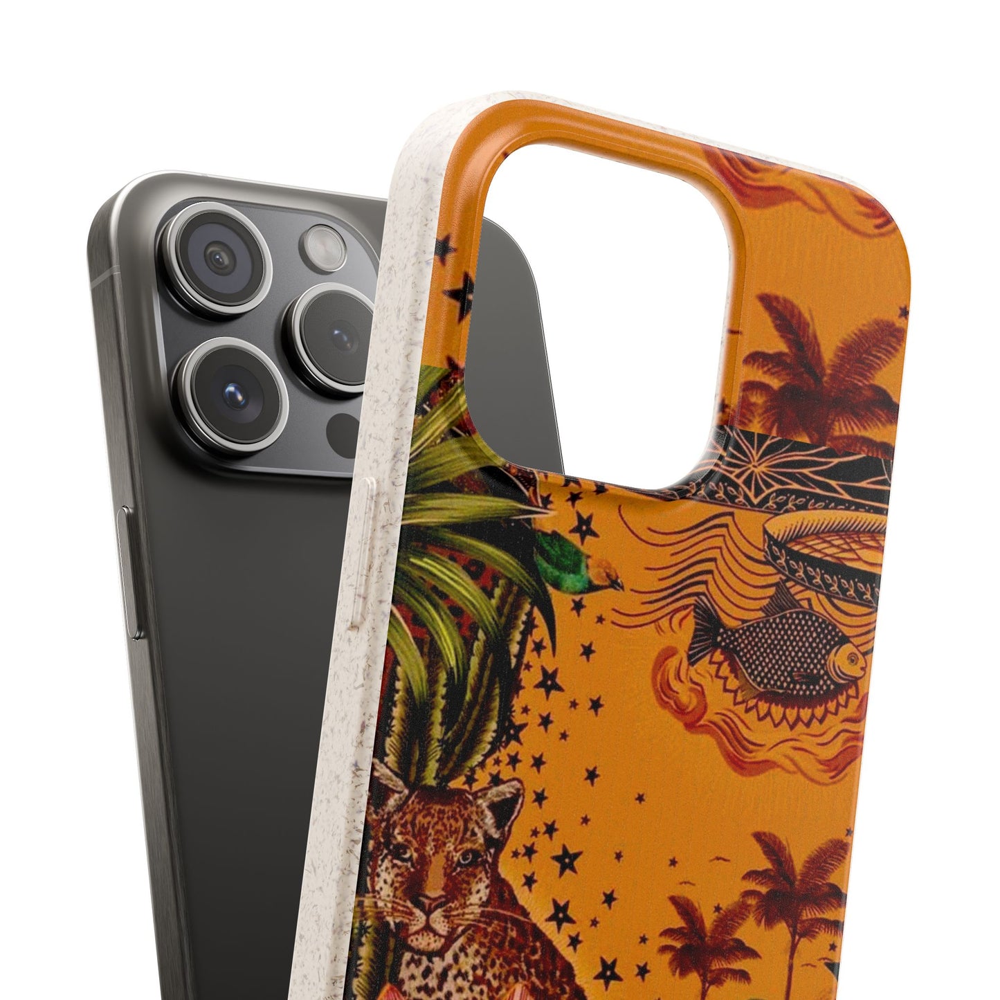 🌿 Fundas Biodegradables – Pintura de la Amazonía | Funda Ecológica para iPhone y Samsung