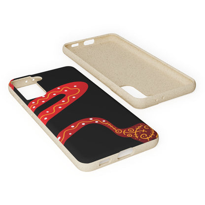 Funda de móvil biodegradable - Wiyu - "La serpiente emplumada" – Serie Amazonía