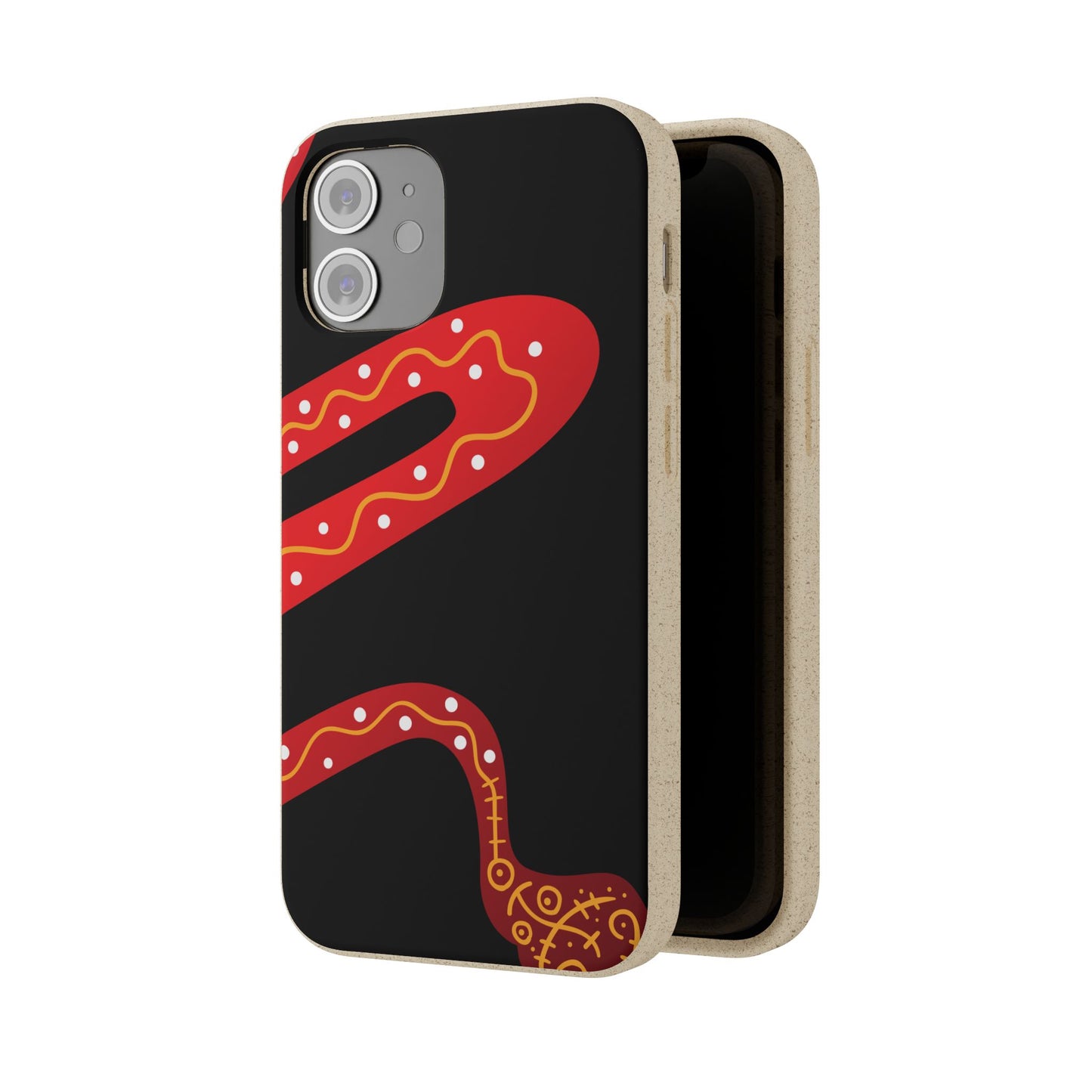 Funda de móvil biodegradable - Wiyu - "La serpiente emplumada" – Serie Amazonía
