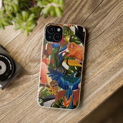 Funda Biodegradable | Pintura Aves de la Amazonía | iPhone y Samsung