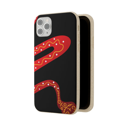 Funda de móvil biodegradable - Wiyu - "La serpiente emplumada" – Serie Amazonía