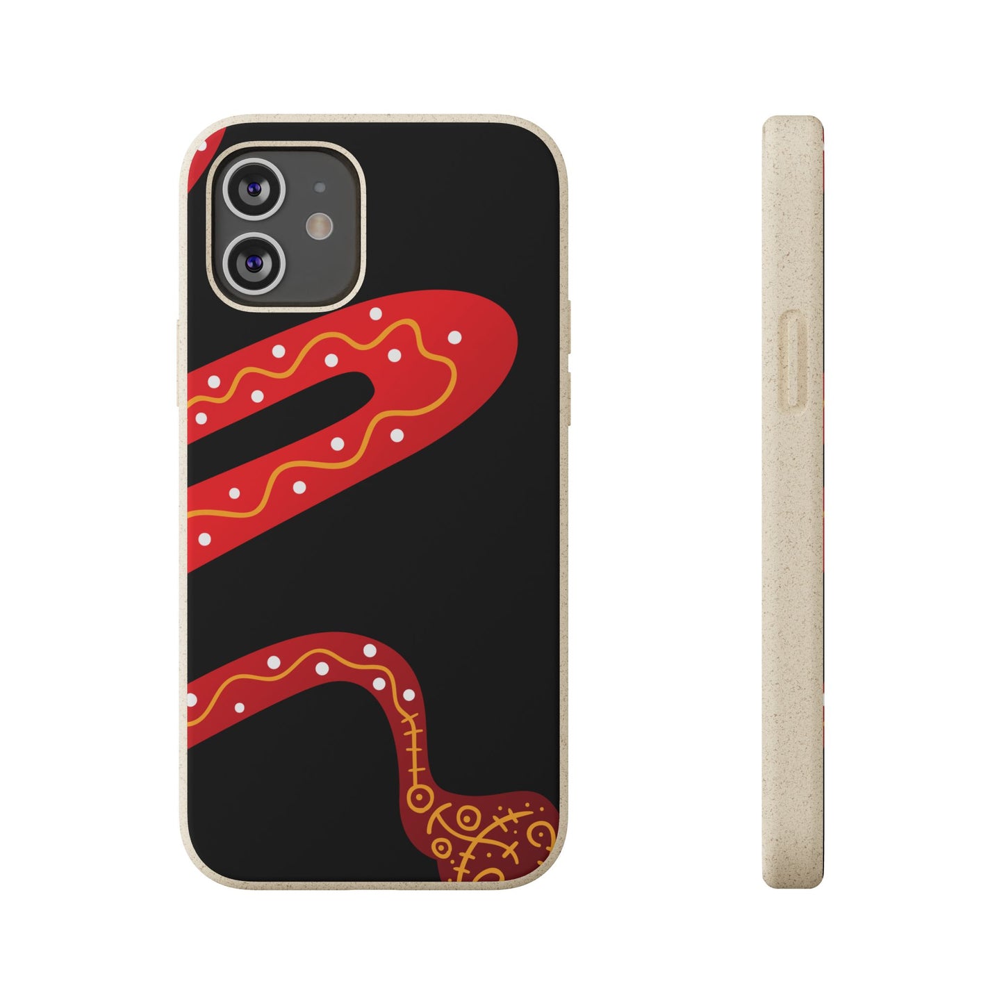 Funda de móvil biodegradable - Wiyu - "La serpiente emplumada" – Serie Amazonía