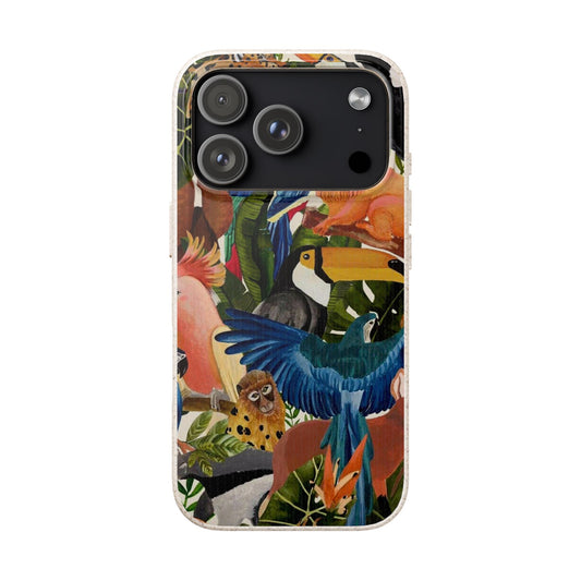 Funda Biodegradable | Pintura Aves de la Amazonía | iPhone y Samsung
